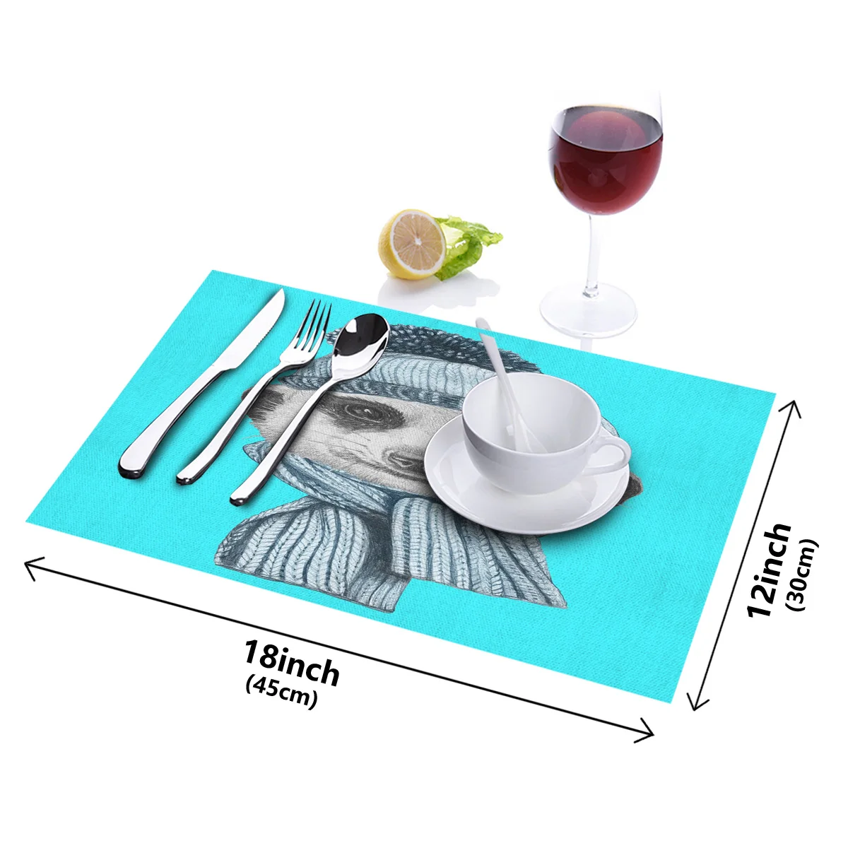 Животные Meerkat шляпа шарф Печатные Кухонные салфетки обеденный стол коврик Coaster