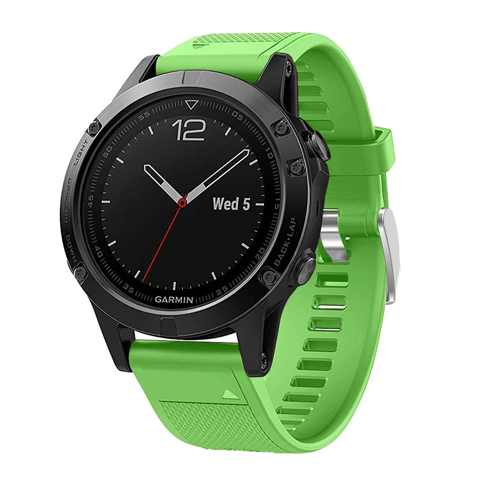 Ремешок силиконовый для наручных часов Garmin Fenix 5/5 Plus быстросъемный браслет