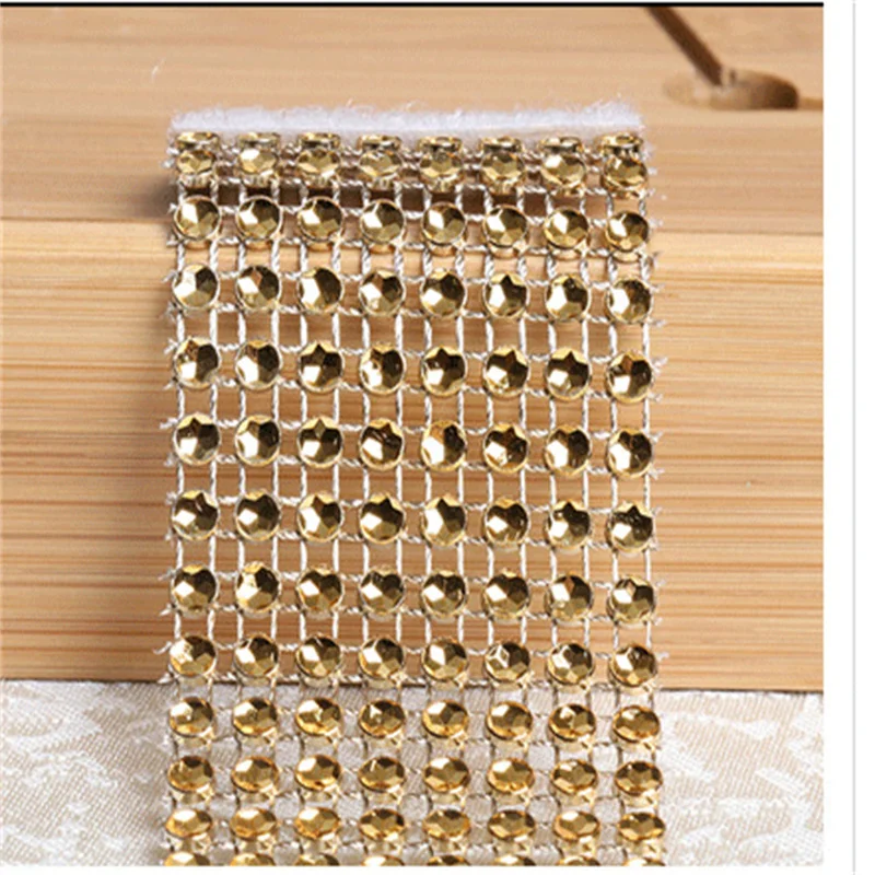 

100 Pcs Hollow Diamond Napkin 8 Rows Mesh Buckle Ring Hotel Setting Table Wedding And Festival Catering Supplies Napkin Ring