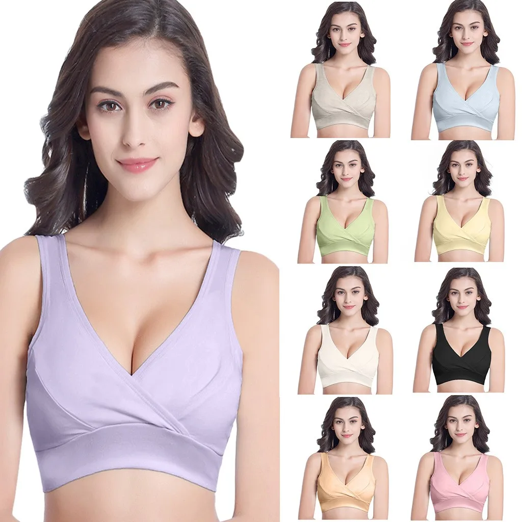 Женский бюстгальтер без стального кольца экстра эластичный дышащий для