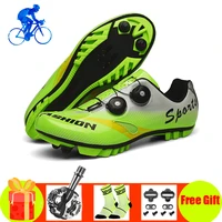 professional cycling shoes spd pedals men women non slip self locking breathable mountain bike riding bicycle sport sneakers