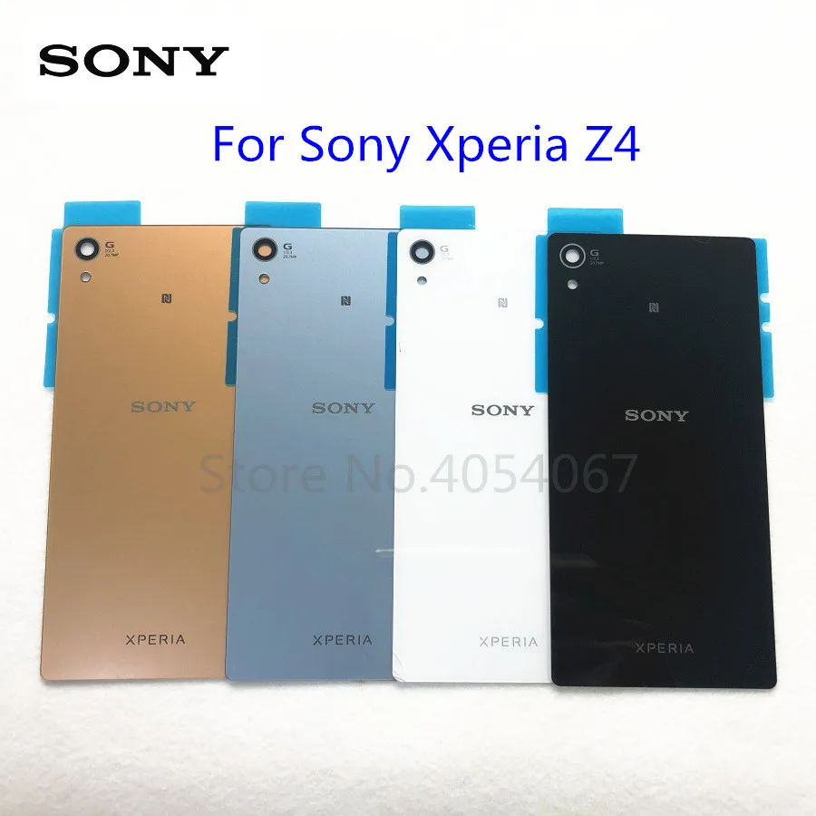 Стеклянный корпус батарейного отсека задняя крышка для Sony Xperia Z4 Z3 Plus + E6553 E6533