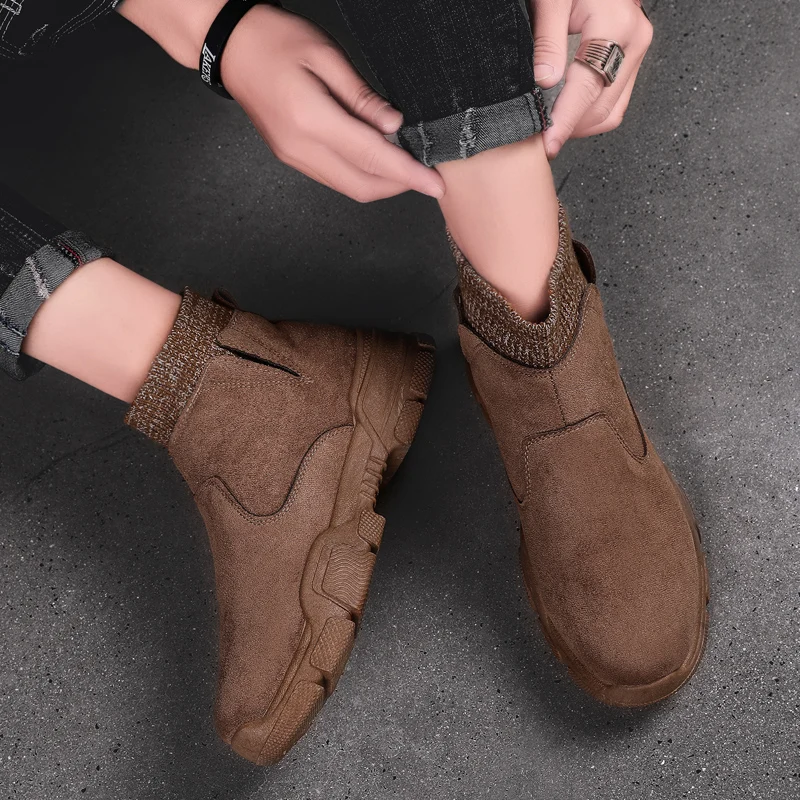 

Men's Casual Skateboarding Shoes High Top Sneakers Sports Shoes Breathable Walking Shoes Street Shoes Chaussure Homme