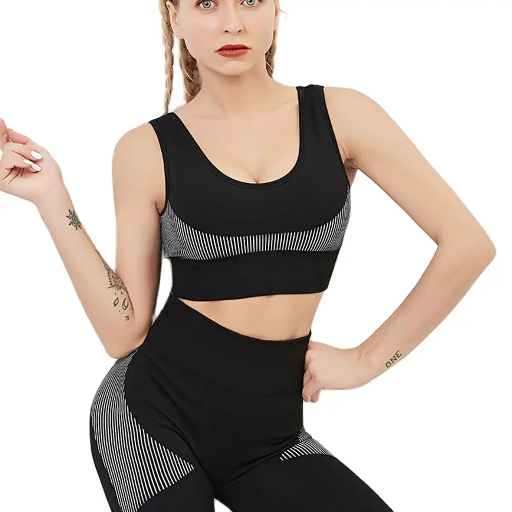 Одежда для тренажерного зала комплект йоги из 2 предметов женский спортивный