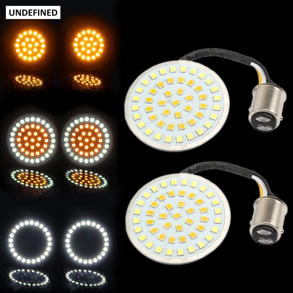 

Motorcycle Turn Signal LED Indicator Blinker Light Amber For Harley Road King Electra Glide Sportster 883 Dyna Softail FLSTF CVO