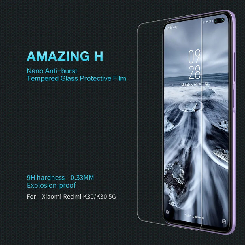 

For Xiaomi Redmi K30 K30 5G Tempered Glass NILLKIN Tempered Glass Amazing H Tempered Glass Screen Protector For Xiaomi Redmi K30