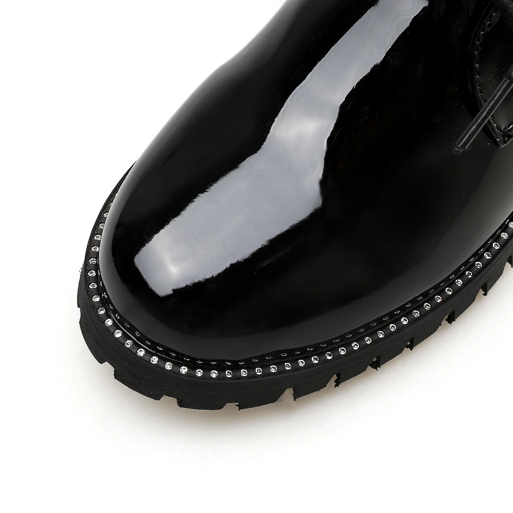 2020 женские ботильоны Martin на платформе пикантные ковбойские однотонные туфли