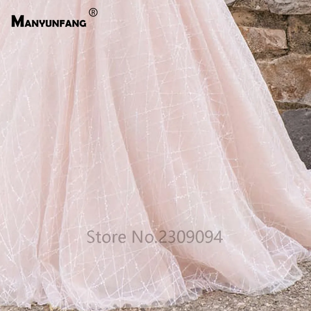 

Light Champagne Wedding Dress 2020 Vestidos de novia Sheer Long Sleeves Lace Sexy Bridal Gown Elegant Casamento Wedding Gowns