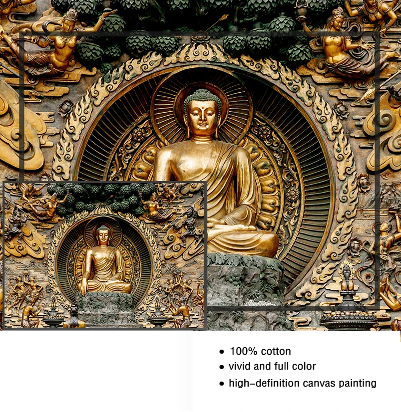 5 шт. абстрактная картина с изображением Будды