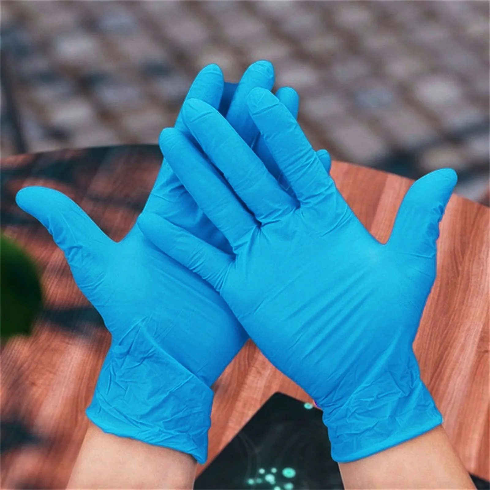 

100pcs/lot Black Purple Disposable Latex Gloves Universal Cleaning Work Mittens Protective Food Safety Gloves Household Cleaning