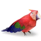 Ара пситтациды попугай птица Бумажная модель реалистичное животное оригами искусство 3D Бумажная поделка Сделай Сам Дети Взрослые ручной работы ремесло игрушки WE-013