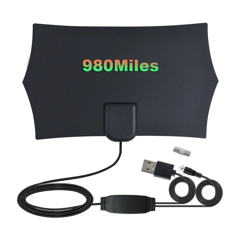 

980 Miles Range Antenna TV Digital HD 4K Antena Digital Indoor HDTV 1080P with Amplifier Signal Booster TV