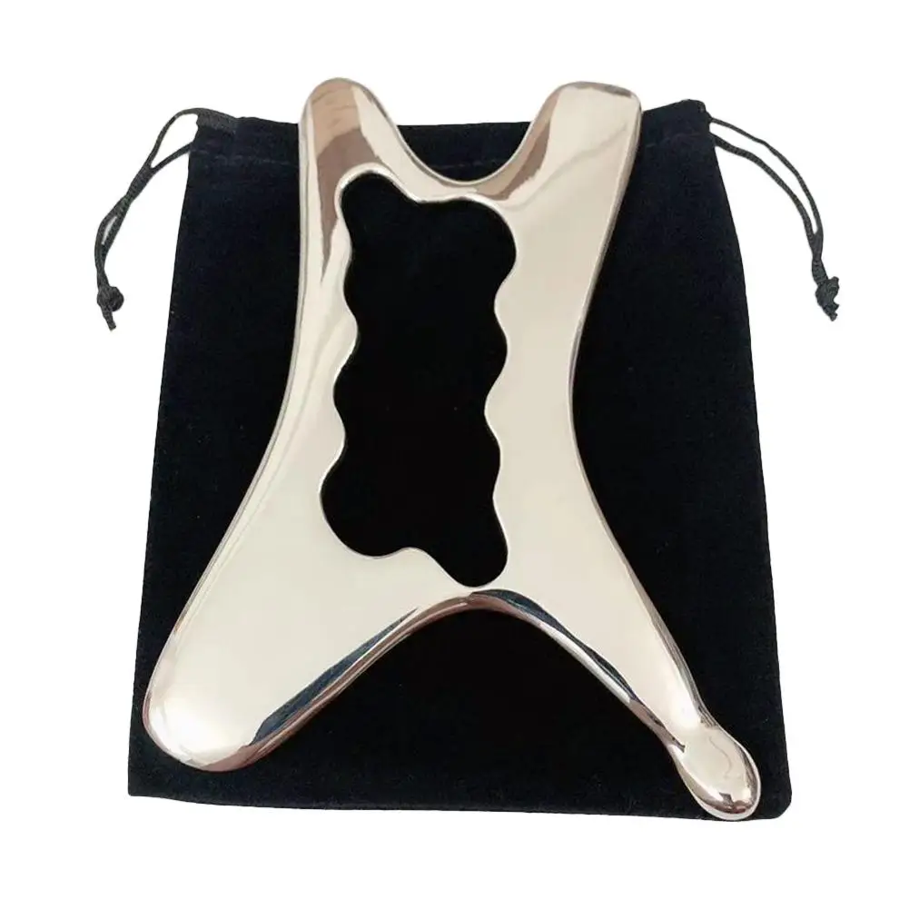 

Stainless Steel Guasha Board Massage Relaxation Yoga Fitness Fascia Massager Physical Loose Muscle For Massage SPA Bodybuilding