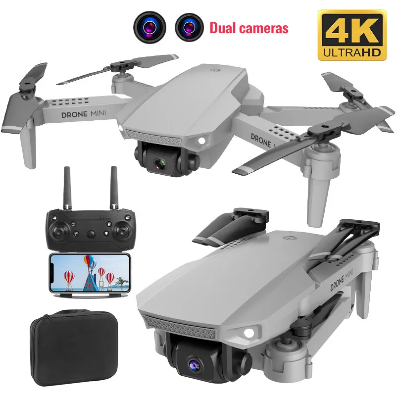 

Лучший мини-Дрон 4K 1080P HD Двойная камера Видео Wi-Fi Fpv давление воздуха удержание высоты прочный складной Дрон Квадрокоптер Дрон игрушки
