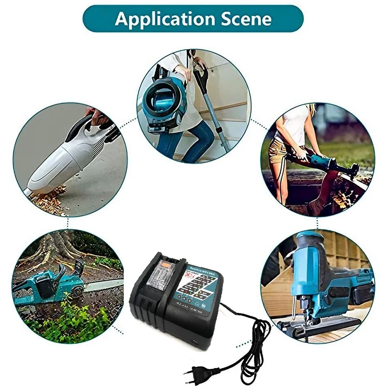 14 4 в-18 в 7.0a DC18RC Зарядное устройство для Makita DC18Ra DC18SF двойная быстрая 18V Батарея BL1815