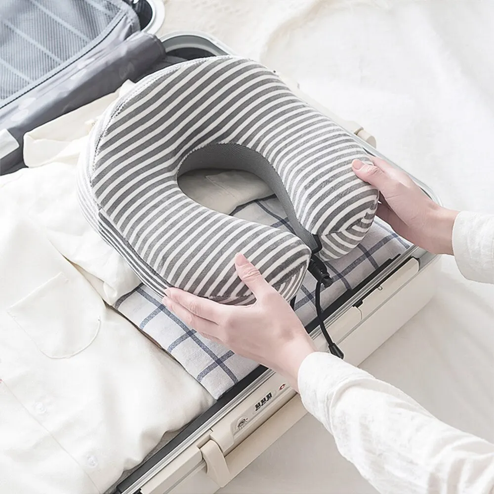 1 шт. пены памяти u-образные подушки для шеи Мягкий медленный отскок пространство Путешествия Подушка Шейный затылочный медицинский самолет дорожный подголовник