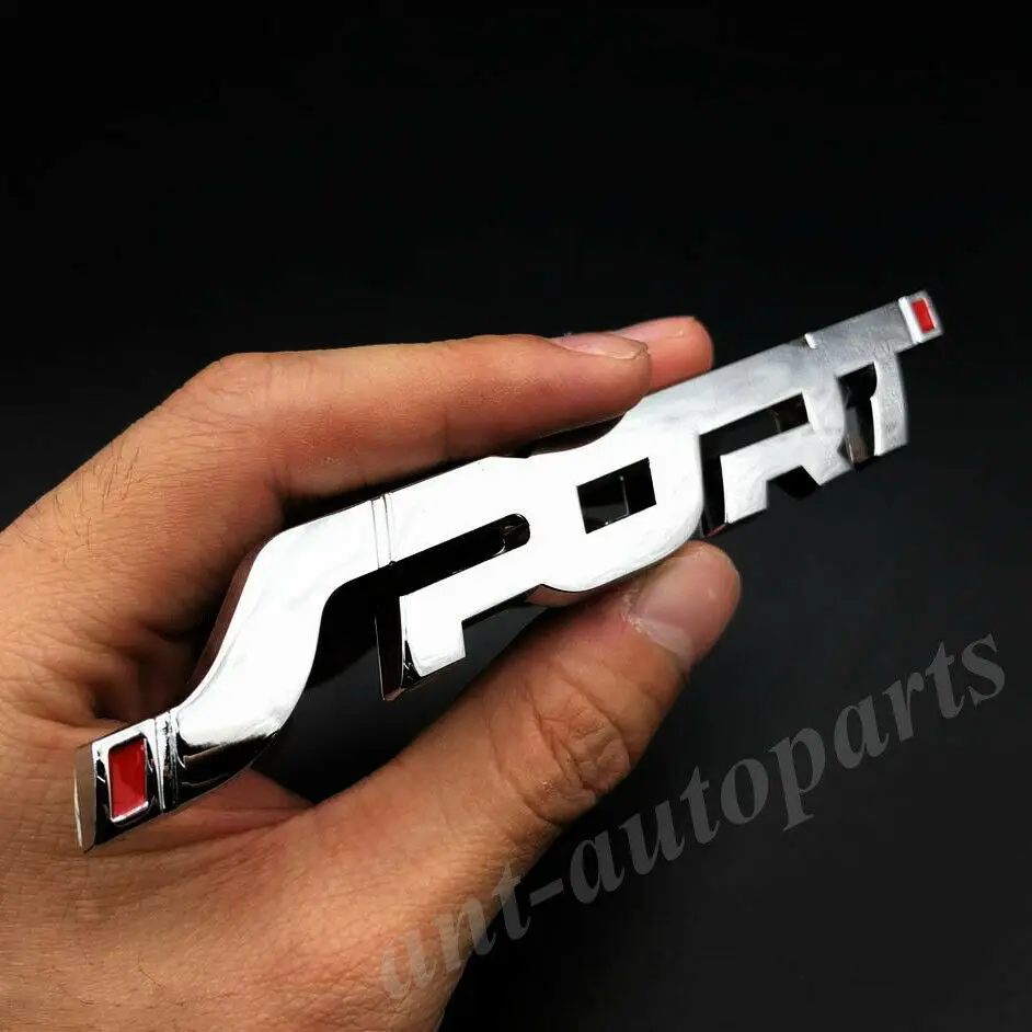 

3D Metal Chrome Sport Racing Logo Car Trunk Fender Emblem Badge Decals Sticker