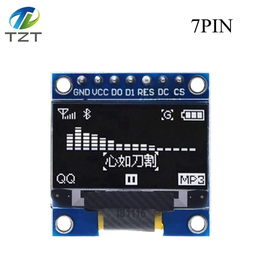 0.96 7PIN White 0,96 дюймов IIC Серийный цвет желтый, синий; размеры 34–43 OLED Дисплей модуль 128X64 I2C SSD1306 12864 ЖК-дисплей Экран платы GND VCC SCL внесение изменений в 0,9" для Arduino - Цвет: 0.96 7PIN White