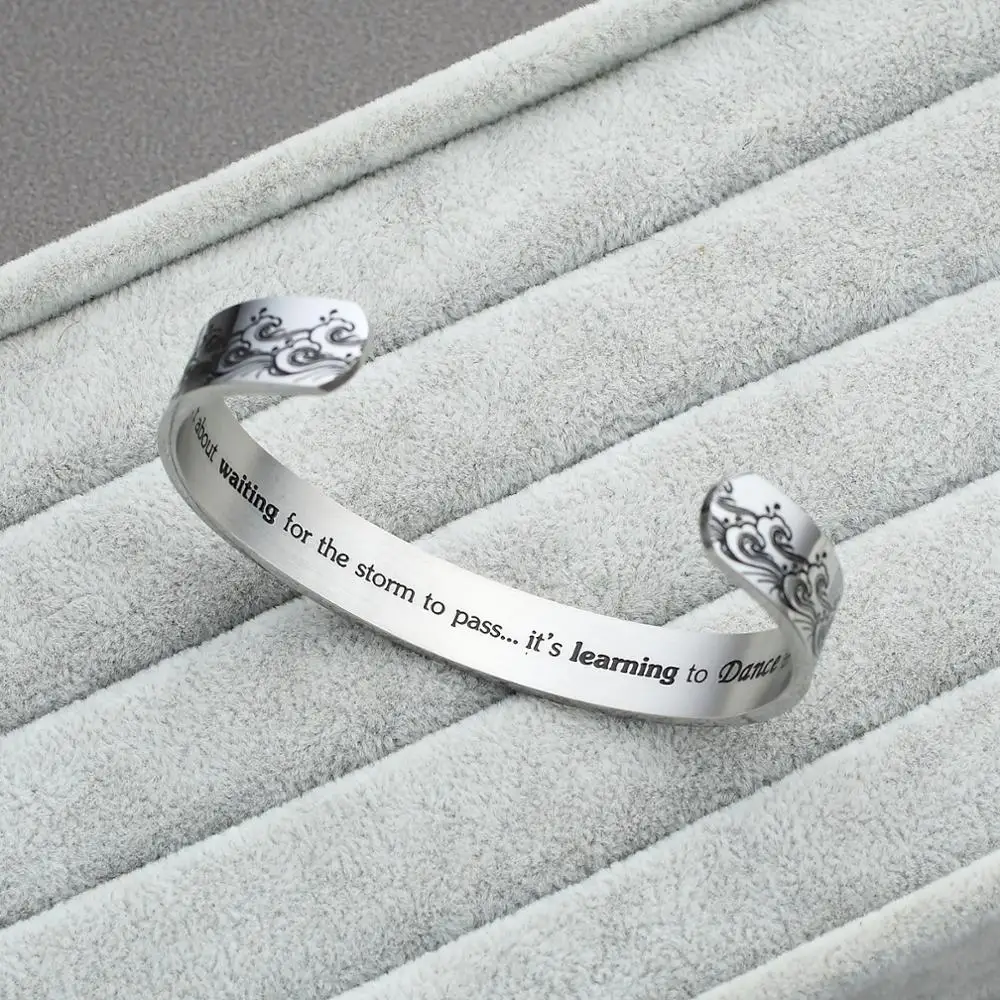 Браслет-манжета для мужчин и женщин черный браслет из нержавеющей стали