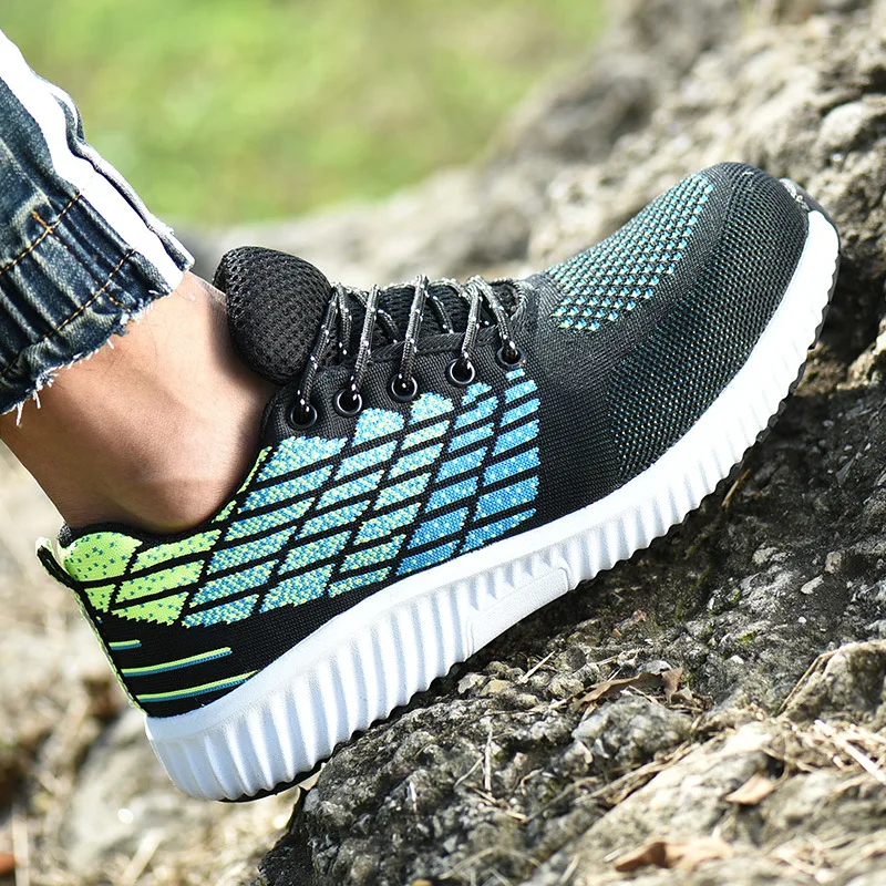 

Fashion New S3 Steel Toe Work Shoes Men's Safety Shoes Casual Breathable Outdoor Sneakers Puncture Proof Comfortable Work Boots