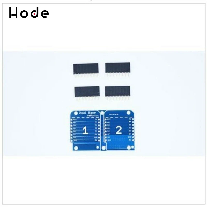 Хороший и новый щит с двойным разъемом для WeMos D1 Mini NodeMCU Arduino ESP8266|Детали аксессуары