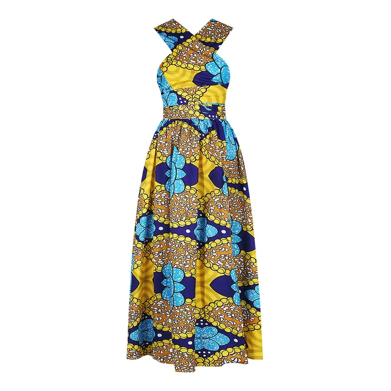 

2020 Sexy Clothes Lace Up Ladies African Clothes Pants Top Skirts Maxi Dress Robe Africaine Plus African Dresses for Women