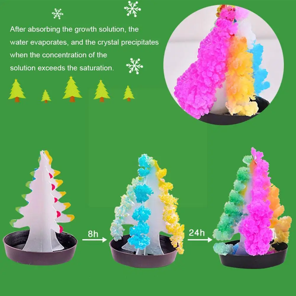 

1 шт. Волшебные бумажные хрустальные деревья, Волшебные Растущие японские настольные новинки, развивающие игрушки для цветущего дерева V9a2