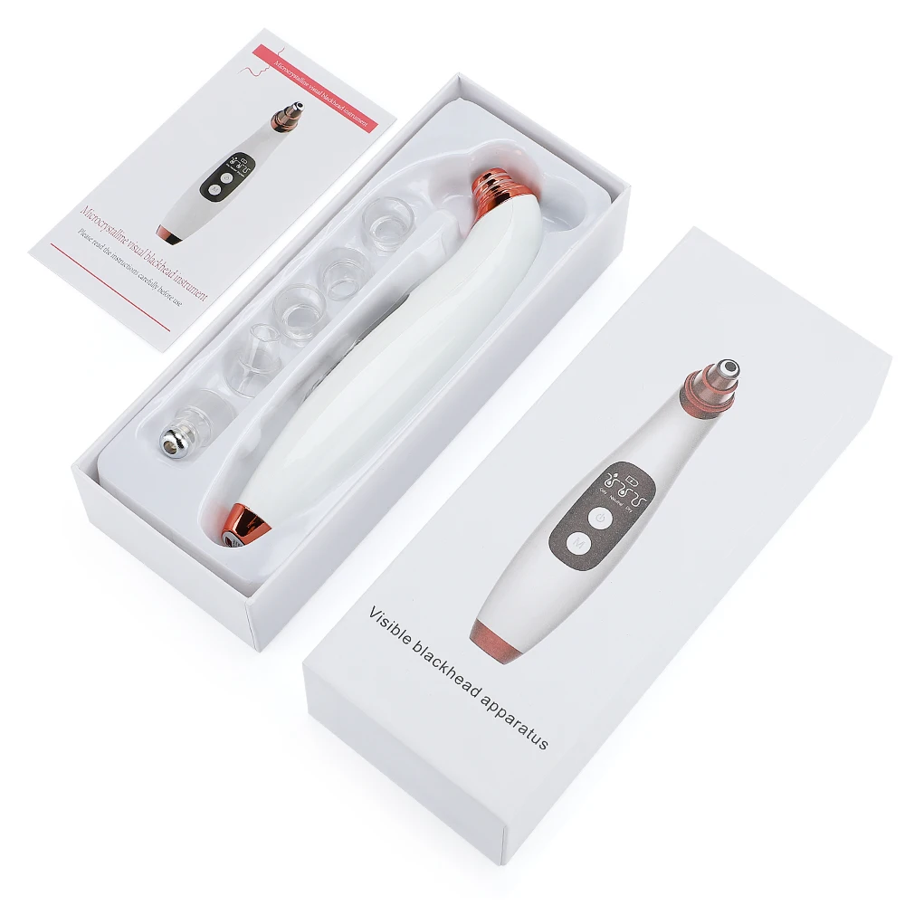 Electric Vacuum Suction Blackhead Remover USB Rechargeable Facial Clean Pore Cleaner WiFi Wireless Camera Monitor Black Head | Красота и