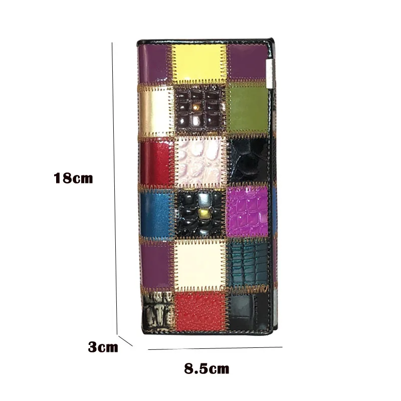 Женский кошелек 2020 новый модный длинный стильный винтажный однотонный из