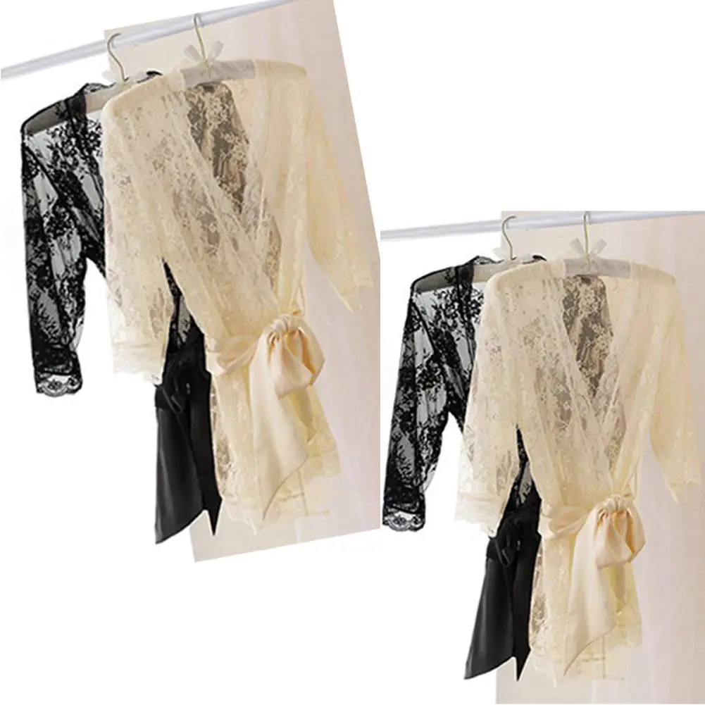 Женское сексуальное белье ночное атласное кружевное нижнее халат стринги