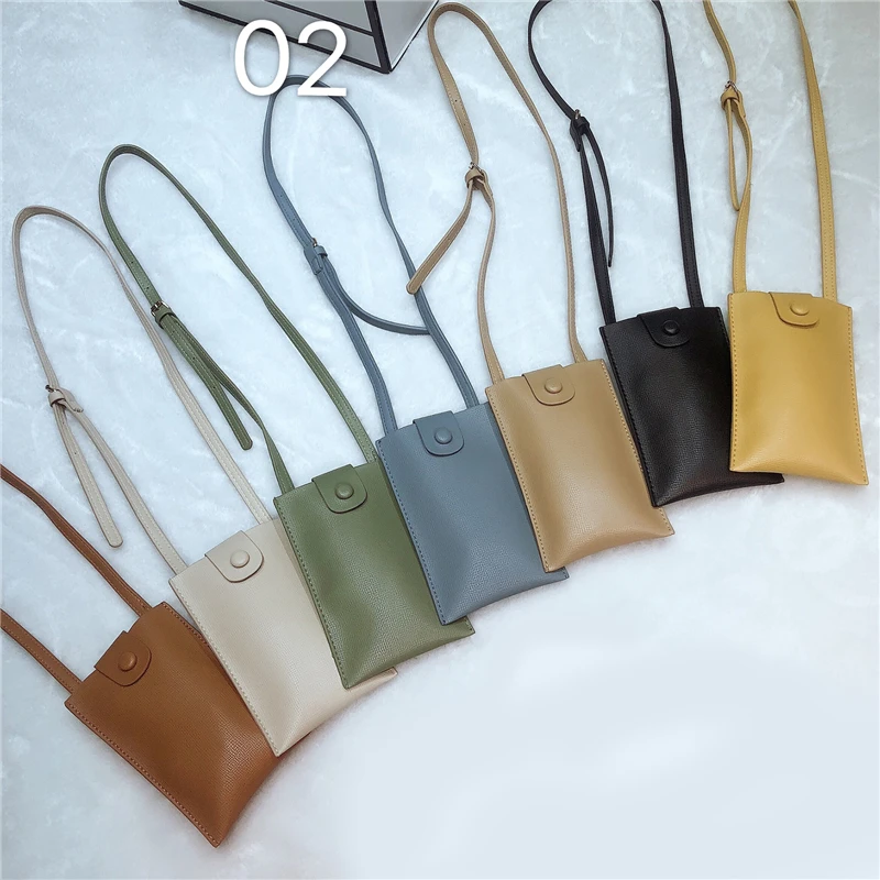 

Small Size Microfiber Leather Flap Shoulder Bag Teenager Female Korean Fashion Daily Leather Mobile Phone Messenger Pouch Bag