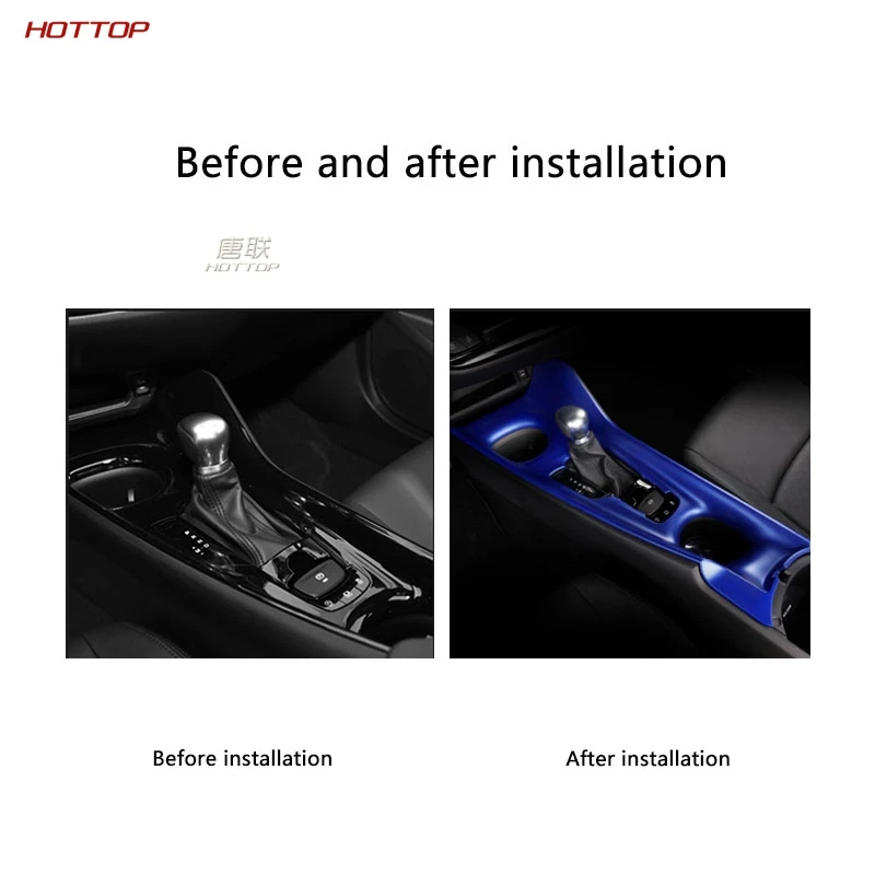 

For Toyota CHR C-HR 2018 2019 2020 Sapphire Blue Car Interior Decoration Panel Protection Strips