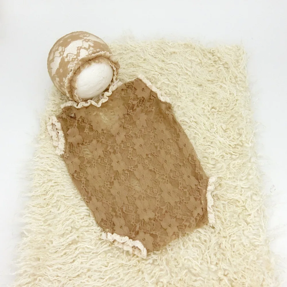 Детский реквизит для фотосъемки новорожденный Кружевной Костюм с капюшоном