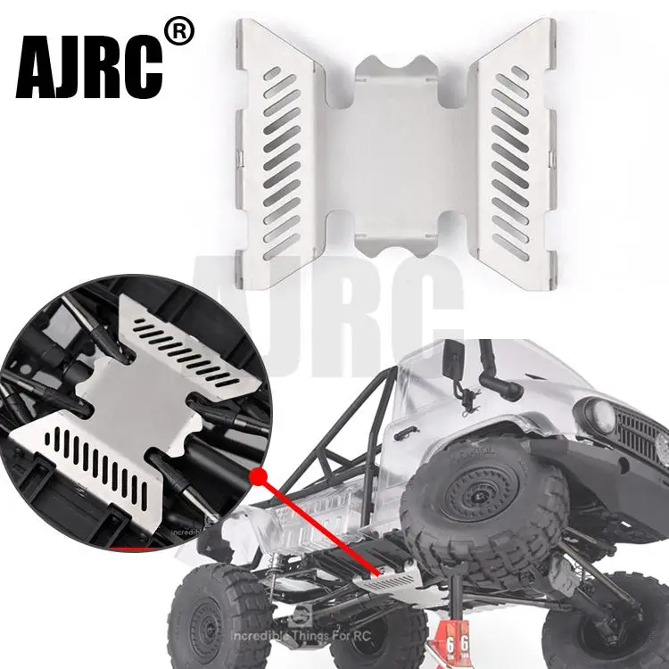 SCX10 II central transmission chassis UMG10 90046 90060 stainless steel armor for 1/10 RC Car Parts