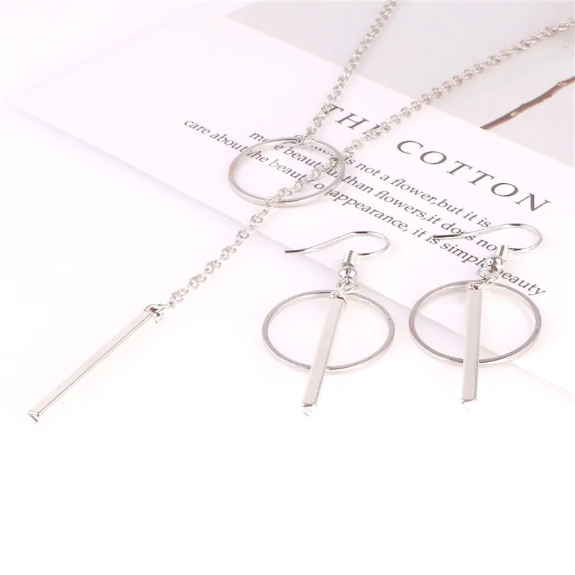 Набор ювелирных украшений для женщин многослойное ожерелье с подвеской в виде