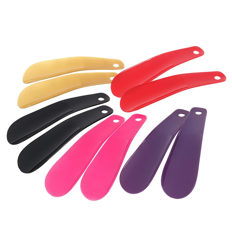 

2Pcs 16cm Professional Flexible Shoe Lifter Shoes Accessories Plastic Shoehorn Shoe Horns Spoon Colorful