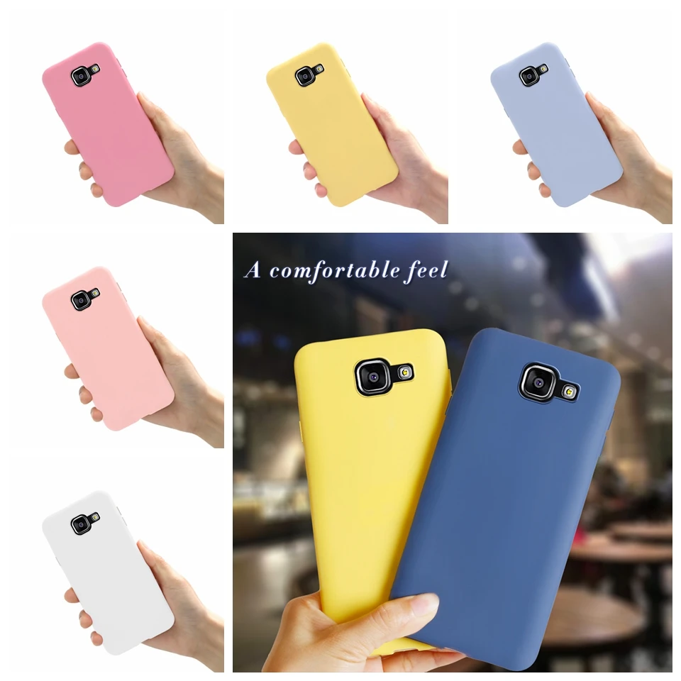 

candy color silicone phone case for Samsung Galaxy A5 2016 A510F/DS A510F A5 2017 A520F A520F/DS matte soft tpu back cover 5.2"