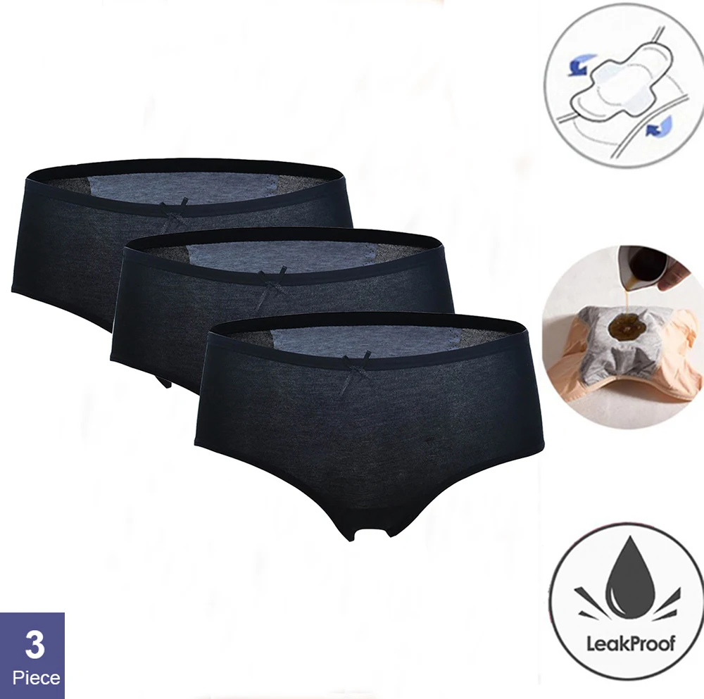 3 шт./упак. Для женщин трусики менструальная чаша нижнее бельё для девочек с