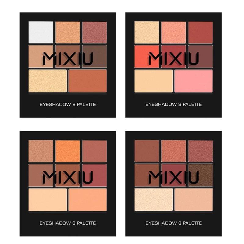 8 цветов Тени для век лоток макияж устойчивые к поту тени Палитра 4 вида красота