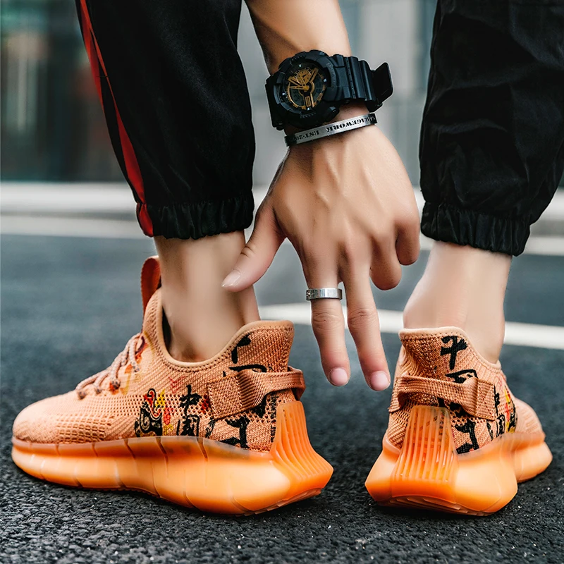 

INS Hot Sell Summer Chinese Style New Men's Running Shoes Breathable Casual Sports Shoes Wear-resistant Lightweight Men's Shoes