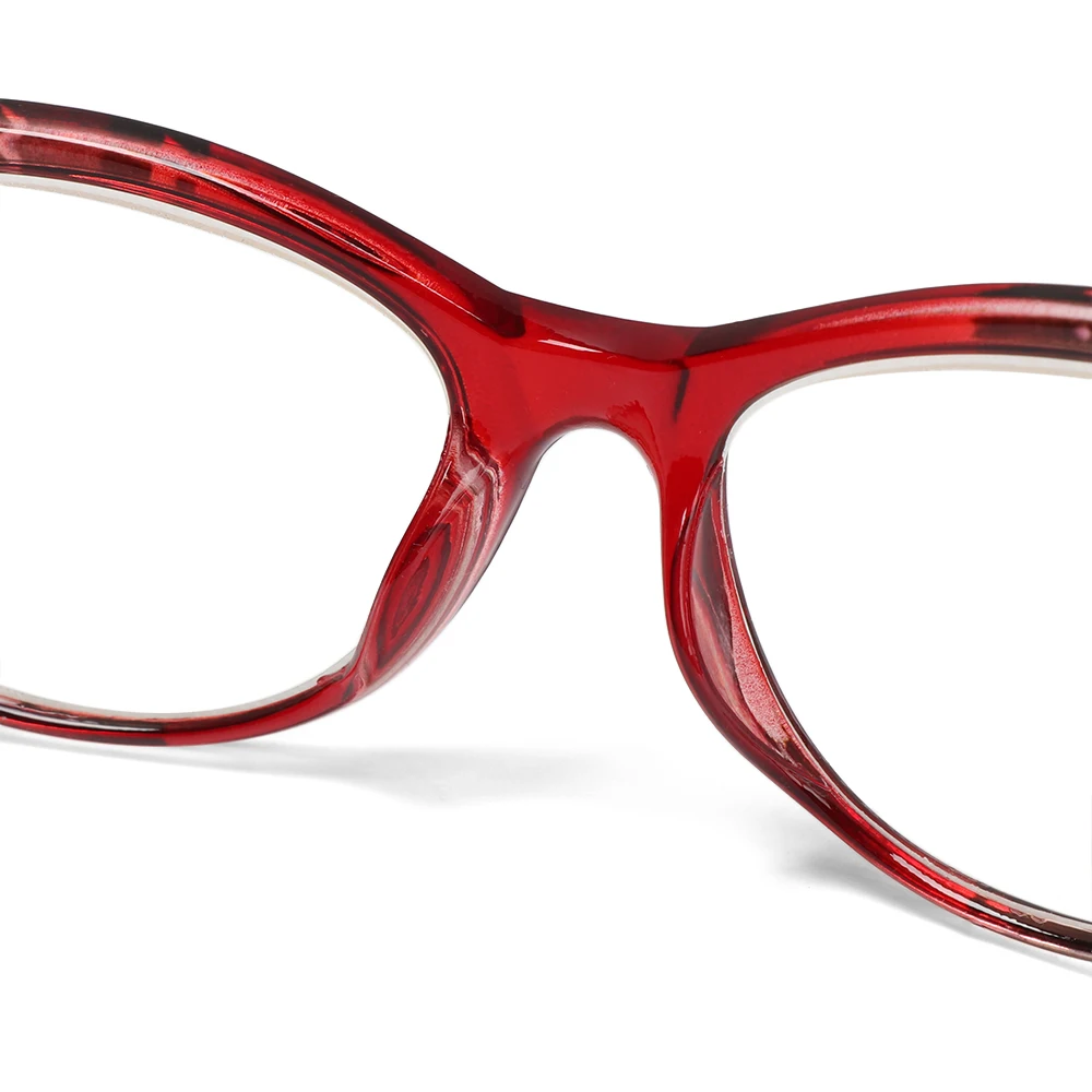 

+1.00~+4.0 Unisex Cat Eye Reading Glasses Women Men Lightweight Resin Presbyopic Glasses Vision Care Presbyopia Eyewear Floral