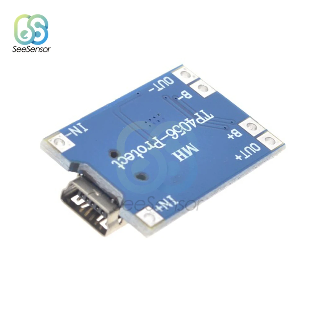Type-C/Micro/Mini USB 5V 1A 18650 TP4056 литиевый модуль зарядного устройства аккумулятора зарядная плата с защитой двойные функции 1A li-ion