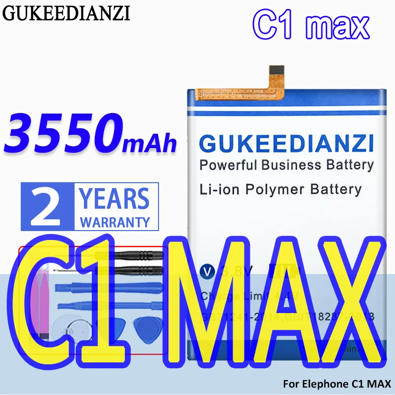 

GUKEEDIANZI высокое Ёмкость Батарея C1max 3550 мАч для Elephone C1 MAX мобильный телефон Bateria