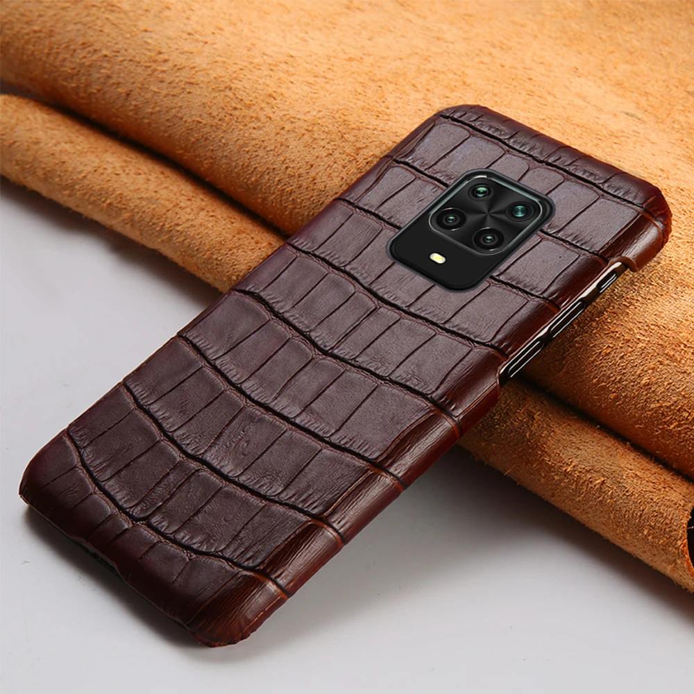 

Genuine Stone Grain Leather Phone Case for Xiaomi Redmi Note 9 Pro 9S 8 Pro 8T 7 Cover For Mi 10 8 9 9T Pro Note 10 Lite A3 A2
