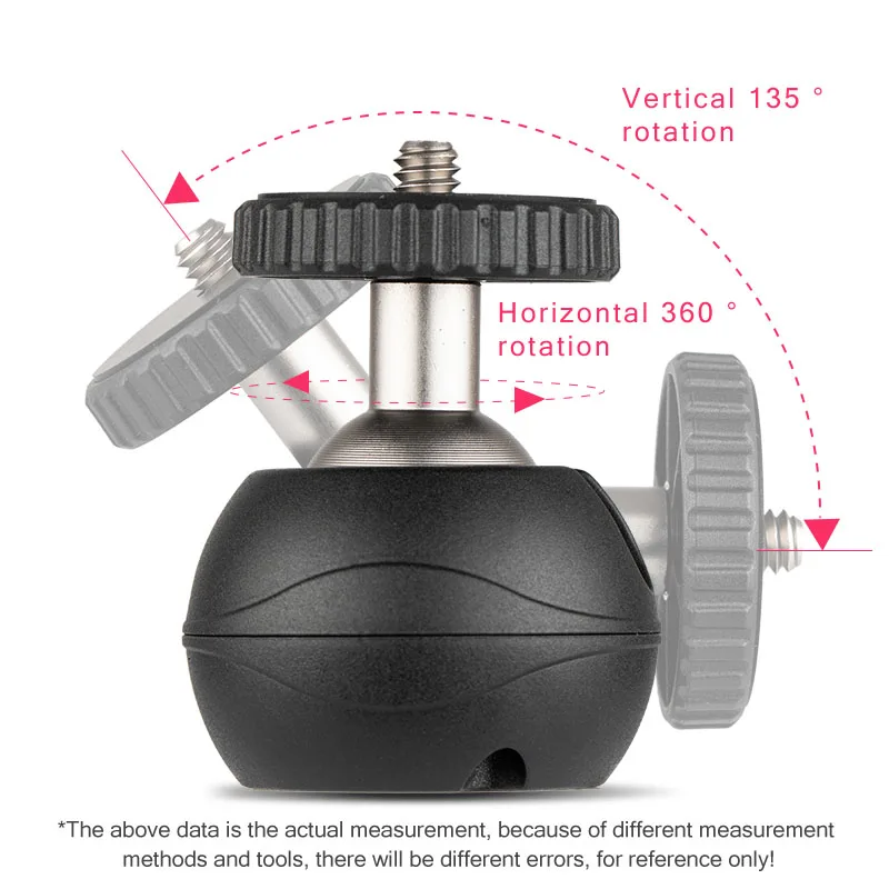 Шариковая головка ripod винт 1/4 дюйма для держателя штатива универсальный