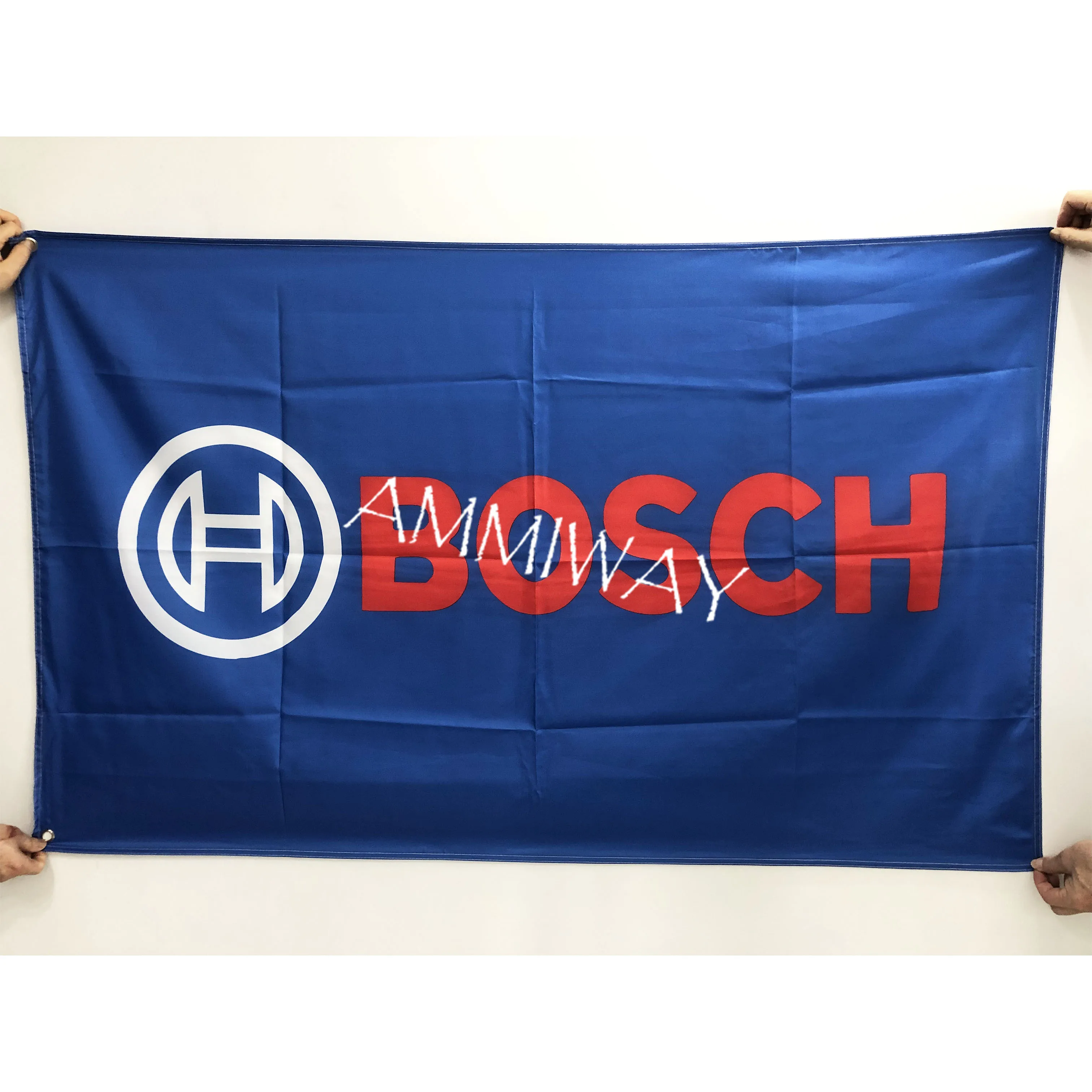 Двусторонний печатный логотип AMMIWAY любого размера флаги и баннеры с крышкой вала