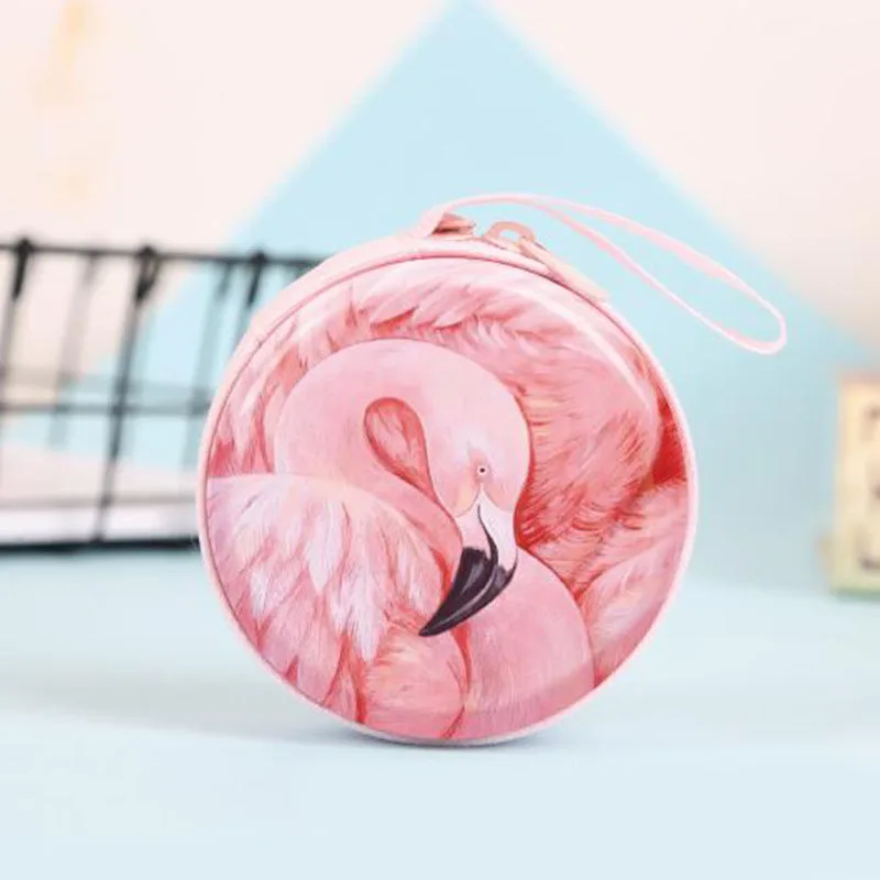 Flamingo Organizer Case for Headphones Storage Bag Carrying Hard Box Earphone Earbuds Memory Card | Дом и сад