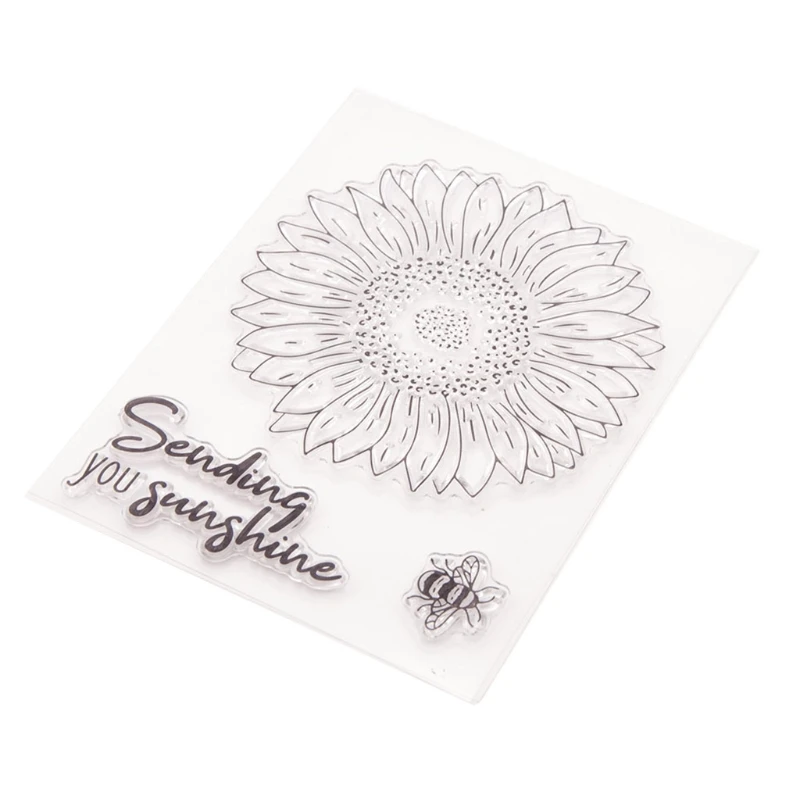 Flower Bee Seal Stamp with Cutting Dies Stencil DIY Scrapbooking Embossing Photo Album Decor Paper Card Craft Drop Shipping | Дом и сад