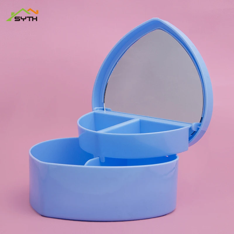 Шкатулка для ювелирных изделий в форме сердца девочек детский футляр косметики с