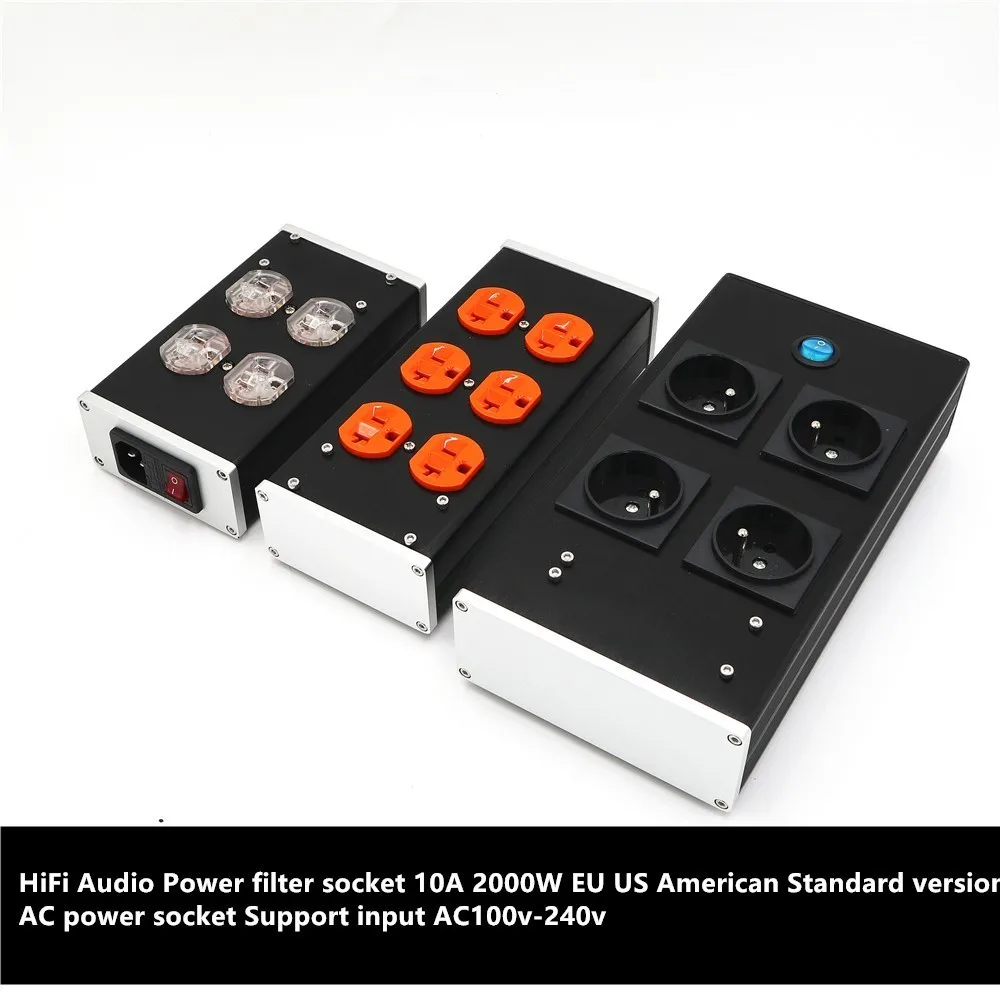 Hi Fi аудио Мощность фильтр гнездо 10A 2000 Вт ЕС и США американский Стандартный Версия